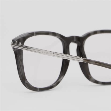 burberry glasses 1195574|Check Detail Rectangular Optical Frames in Black .